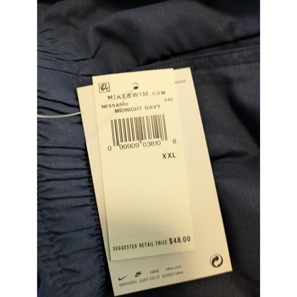 Nike Swim 5 Inch Volleyball Shorts Trunks NESSA560 Midnight Navy - Picture 8 of 8